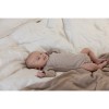 Taupe melange wikkelbody lange mouwen